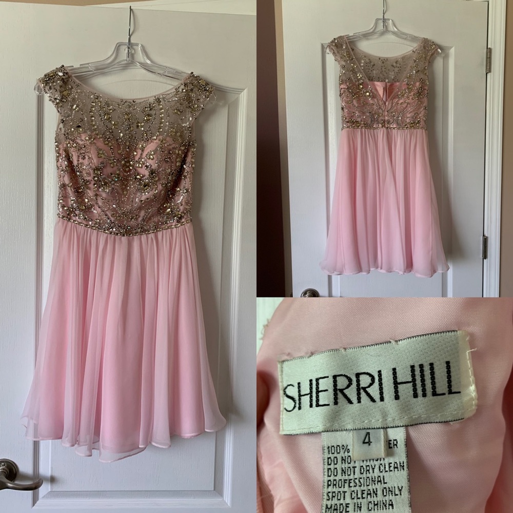 Pink Sherri Hill Cocktail Dress